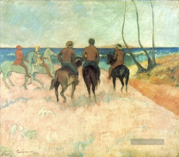  Strand Kunst - Pferdmen am Strand Beitrag Impressionismus Primitivismus Paul Gauguin